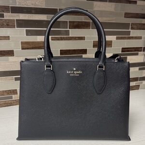 Kate Spade Black Leather Rae Medium Satchel